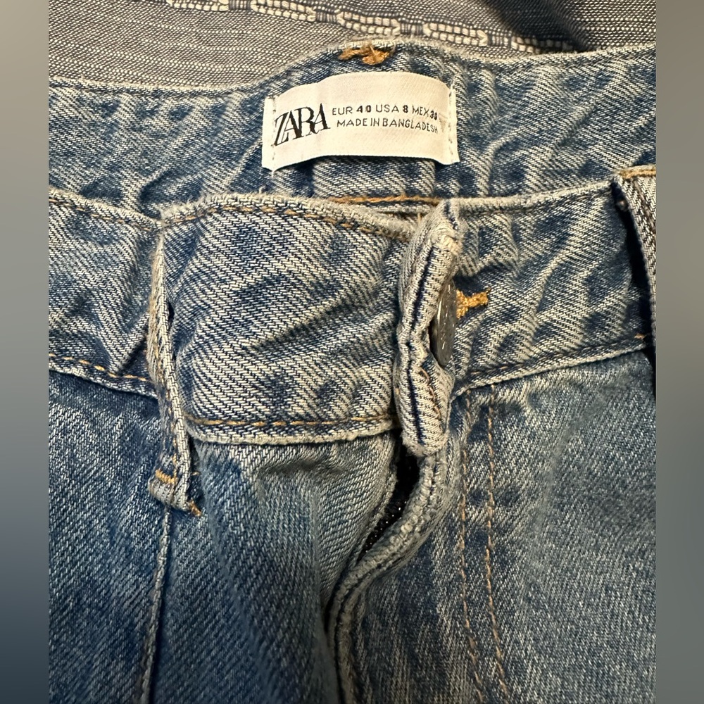 Zara cargo wide leg jeans